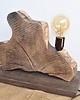 lampy - inne Lampa z plastra drewna loft japandi wabi-sabi /1/ 2