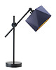 lampy stołowe Czarna lampa biurkowa z regulowanym ramieniem BELO GOLD 5