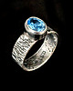 pierścionki srebrne Amazing blue topaz 2