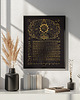 plakaty Kalendarz Faz Księżyca 2026 - Plakat Black format 40x50cm 2