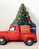 poduszki z grafiką Poduszka Świąteczna Retro Auto Z Choinką 4