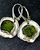 kolczyki wire wrapping Surowe mołdawity 4