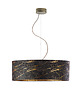 lampy wiszące Minimalistyczna lampa wisząca do salonu z abażurem HAJFA MARMUR fi 60 cm 3