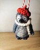 akcesoria różne Myszka Fiszka -pingwin wełna filc bombka święta zawieszka 2