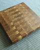 deski do krojenia i tace Dębowa deska do krojenia w stylu End Grain. Sztorcowy blok do krojenia. 8