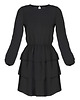 sukienki midi damskie Elegancka sukienka koktajlowa midi z falbaną i bufiastymi rękawami - M601 4