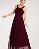 sukienki maxi damskie Elegancka sukienka maxi rozkloszowana z dekoltem halter bez rękawów - M1171 2