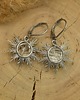 kolczyki wire wrapping Kolczyki słońce kryształ górski wire wrapping słoneczka 2