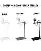 lampy stołowe Srebrna lampka nocna do sypialni w stylu glamour ALASKA GLAM 2