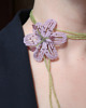 chokery Fioletowa  Lilia - naszyjnik choker 2