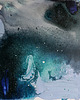 obrazy Obraz Abstrakcja 'deszcz meteorytów' akryl 29x29 1