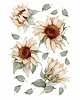 naklejki ścienne do pokoju dziecka Słoneczniki Sunflower Watercolor Zest. 5 - Naklejki Na Ścianę 1