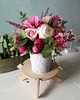 dodatki - różne Stroik flower box z wiosennych kwiatów 2