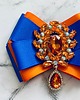 broszki Brosza z kolekcji COLOR  z pomarańczowym kryształem New 3