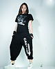 spodnie męskie Czarne wygodne spodnie unisex CAUTION! 4