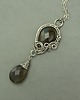 wisiory Długi wisiorek niebieskie labradoryty wire wrapping 1