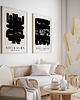 plakaty Zestaw plakatów -  Soulages balck and white 5
