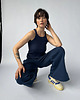 spodnie dresowe damskie Spodnie Relaxing navy blue 2