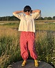 spodnie materiałowe damskie Balloon pants Szachownica 3