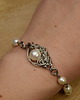 bransoletki wire wrapping Bransoletka z perłami, perły, wire wrapping 2