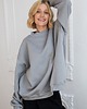 bluza bez kaptura damska Bluza Biggie Szary Pastel 3