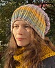 czapki damskie Czapka z merynosa 100%  pastelowy mix 3