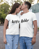 t-shirt damskie Koszulki dla pary Wifey & Hubby 1