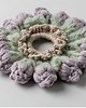 gumki do włosów Wełniana tulipankowa scrunchie 2