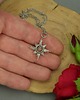 wisiory Mały wisiorek róża wiatrów kamień słoneczny wire wrapping 5