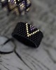 pierścionki - różne Pierścionek Beadingowy Black/Purple 3