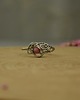 pierścionki - różne Pierścionek regulowany rodonit wire wrapping 4