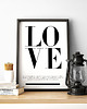 plakaty Plakat z napisem LOVE w języku Angielskim 3