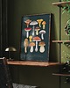 plakaty Plakat "Grzyby" 30x40 cm na morskim tle 2