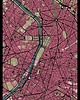 plakaty Plakat Paris - plan miasta 1