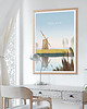 plakaty Podlasie - rozlewiska z wiatrakiem - plakat fine art 4