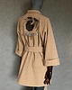 płaszcze damskie Kimono płaszcz wełna alpaka patchworkowe oko. 9