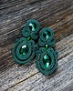 kolczyki soutache Szmaragdowe - kolczyki sutasz 5