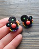 kolczyki soutache Kolorowe Lentinki- kolczyki soutache 3
