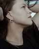 kolczyki srebrne Kolczyki srebrne LABEL AMBER - satin silver earrings 2