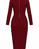 sukienki midi damskie Sukienka burgund YY100064 2
