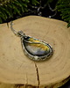 wisiory Wisiorek ze złotym labradorytem wire wrapping 3