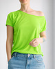 t-shirt damskie Koszulka Fluo zielona Oversize Bez Nadruku 1