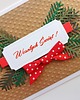 kartki świąteczne Kartka Wesołych Świąt z kokardką 2
