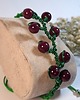 bransoletki wire wrapping Bransoletka gałązka z fuksjowymi agatami 2 2