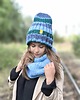 czapki damskie WOOLY COLOR "6"ciepła wełniana czapka 2