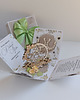 kartki scrapbooking 30 rocznica ślubu, perłowe gody, exploding box, kartka 3d 3