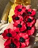 kolczyki z masy plastycznej Kolczyki maki z gliny polimerowej. Handmade 6
