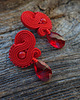 kolczyki soutache Czerwone kolczyki soutache 1