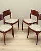 krzesła Komplet czterech krzeseł, duński design, lata 70, produkcja: Dania 3