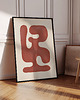 plakaty Zestaw trzech plakatów red abstract 4